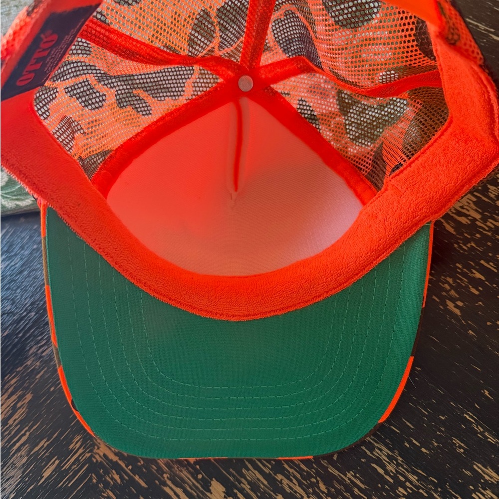 Howdy Darlin Orange Camo Foam Snap Back Trucker Hat - Picture 2 of 2